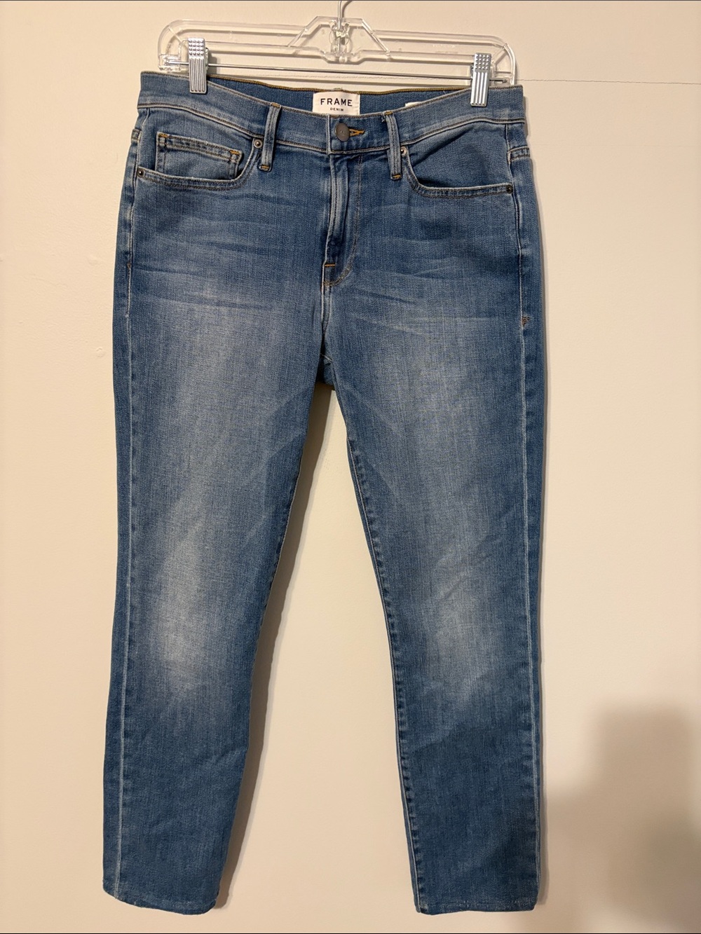 Frame Denim Light Mid Blue Skinny Jeans. 32. L’Homme Skinny men’s.